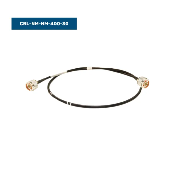 30-foot LMR-400 RF cable with N-male connectors