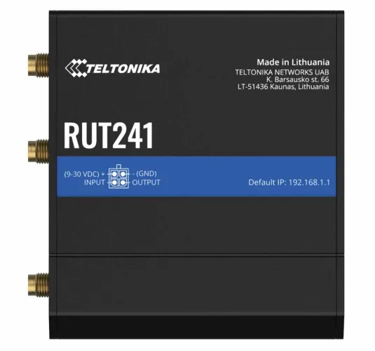RUT241 North American industrial LTE router with physical SIM hardware