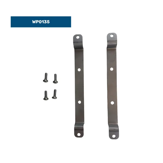Pair of wall-mount brackets with mounting screws
