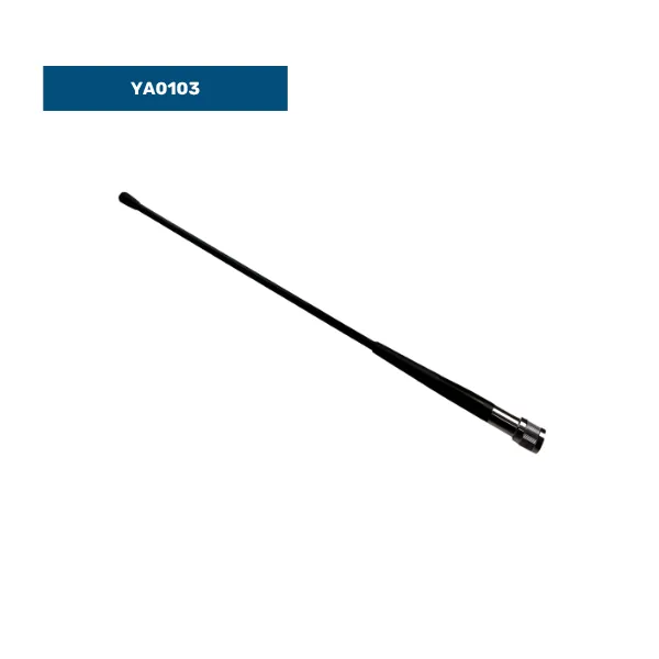 Black PCTEL K7153236 Gainflex UHF terminal antenna with TNC male connector