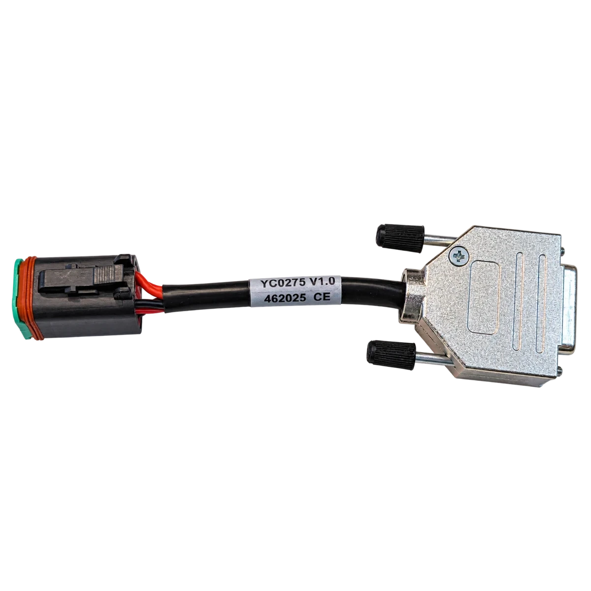 YC0275 programming adapter with round radio connector and D15 connector