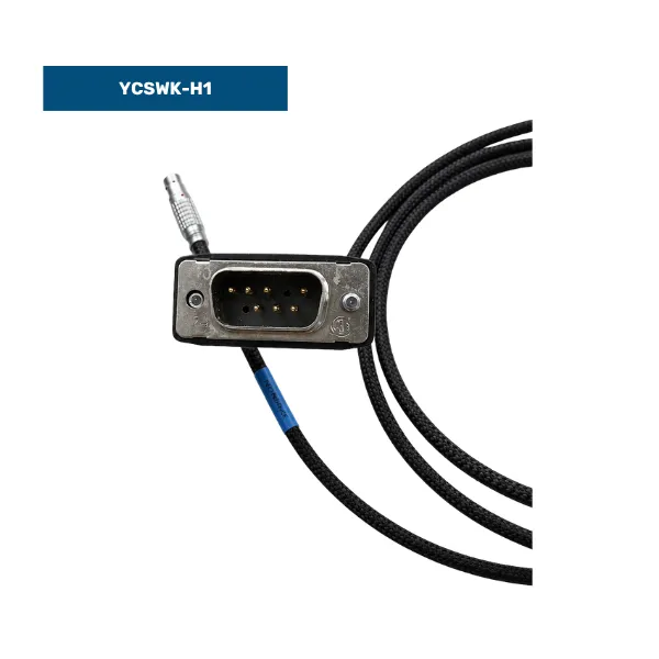 YCSWK-H1 data cable with D9 male equipment connector